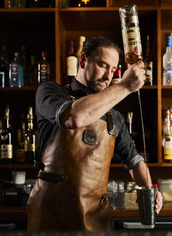 Lederen Absinthbar Schort - Afbeelding 3