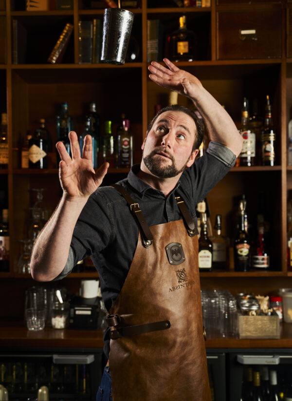 Lederen Absinthbar Schort